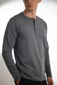 Chemise formelle à manches longues pour homme, couleur noire unie, coupe ajustée, tenue de bureau professionnelle - Product Image 5