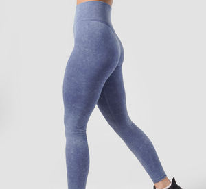 Leggings de yoga pour femmes au style unique, fabrication sur mesure, prix de gros, logo personnalisé, prix abordable, design avec taille élastique. - Product Image 3