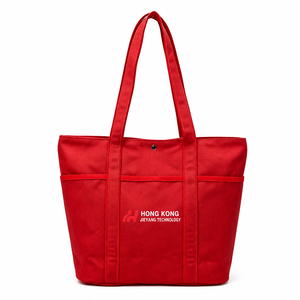 Multicolor Patchwork Cotton Canvas <b>Tote</b> <b>Bag</b> Reusable Shopping Travel Gift <b>Bag</b> with Custom Logo and Customized Closure - Product Image 2