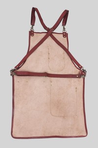 Delantal de Cuero de Grano Completo con Múltiples Bolsillos, Ajustable en la Espalda, Ropa de Trabajo para Hombres y Mujeres - Product Image 4