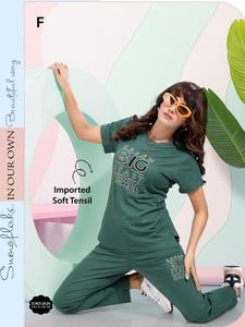 Pyjama court à manches courtes en coton tissé à motifs floraux pour femme, 100 % coton respirant, idéal pour l'été et l'automne, tenue de détente pour les vacances, vente en gros OEM 2026 - Product Image 4