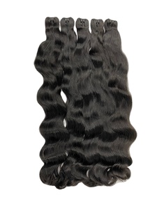 Extensiones de cabello humano sin procesar 100% de alta calidad, cutícula alineada, tejido de cabello virgen ondulado NATURAL para mujeres negras - Product Image 3