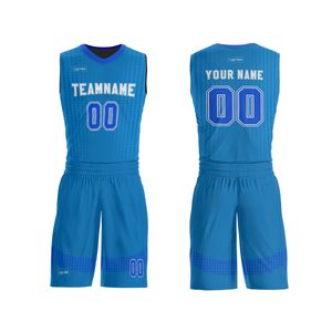 Custom Sublimated Basketball Uniform Teamname 00 V-Neck Sleeveless Moisture Wicking Mesh Jersey Shorts Set Unisex Adult - Product Image 3