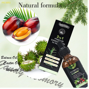 Aceite Capilar Orgánico 3 en 1 en Oferta, Aceite de Batana, Ricino y Romero, Anticaída del Cabello, Acondicionamiento Profundo, Crecimiento Natural, Nutrición para Hombres - Product Image 4