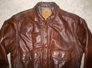 <b>Men</b> Genuine <b>Brown</b> <b>Leather</b> A2 Flight Bomber <b>Jacket</b> Antique Reproduction Vintage Pilot <b>Jacket</b> - Product Image 3