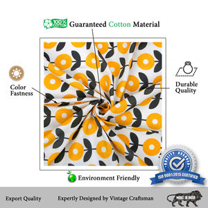 100% Pure Cotton Floral Woven Modern Printed <b>Round</b> <b>Table</b> <b>Cover</b> Soft Waterproof Oilproof for Kitchen Dining Home Decor - Product Image 3