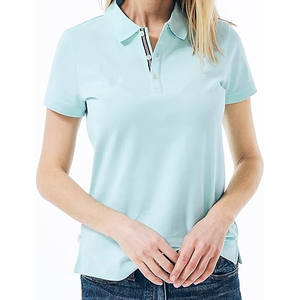 Polo femme uni, grande taille, pour adulte, manches courtes, design classique, idéal pour l'été - Product Image 1