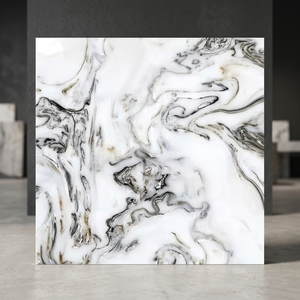 Baldosas de Porcelana Pulida Nexon White de 600x600 mm, Aspecto de Mármol Brillante, Garantía de 5 Años, 10 mm de Grosor - Product Image 1