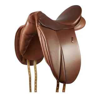 Selle de dressage en cuir véritable avec logo personnalisé pour l'équitation, durable, légère, style western et anglais, emballage protecteur - Product Image 2