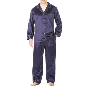 2026 Hot Wholesale Price Multi Color Silk Sleepwear 2 Pieces Silk <b>Pajamas</b> <b>Set</b> <b>for</b> <b>Men</b> With High Quality and Reasonable Price - Product Image 6