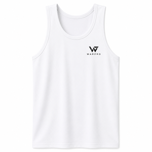 Débardeur à capuche blanc pour homme Warpro, col rond, respirant, écologique, style streetwear, décontracté, 100% coton tricoté à l'avant - Product Image 5