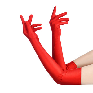 Gants extra longs pour opéra, extensibles au poignet et au coude - Product Image 5