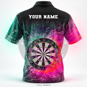 Maillot de fléchettes personnalisé avec votre propre logo, sublimation, jersey unisexe 100% polyester, uniforme d'équipe léger - Product Image 4