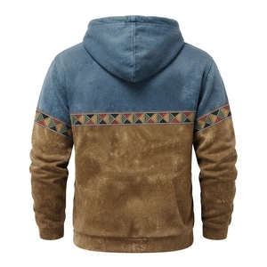 Sudadera con Capucha de Forro Polar Oversize para Hombre, con Logotipo Personalizado, Estilo Retro, con Cordón Ajustable, Estampado Digital, Antipilling, Casual, para Invierno - Product Image 3