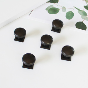 Poignée de meuble en alliage de zinc à bouton rond et base carrée, vente directe usine, pour tiroirs de cuisine, salle de bain, tables de nuit et armoires - Product Image 4