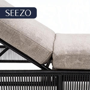 Tumbonas Blancas para Patio, de Aluminio, Plegables, de Mimbre Sintético, Impermeables, para Piscina, con Tela Intercambiable - Product Image 5