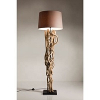 Lampe de table en bois flotté massif, extensible, style moderne, pour villa, chambre, parc, salon, bar à domicile, hôtel