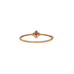 Radiant Ruby Polki <b>Wristlet</b> Elegant Traditional Inspired Polki Style <b>Wristlet</b> Featuring Rich Ruby Red Stone Detailing - Product Image 2