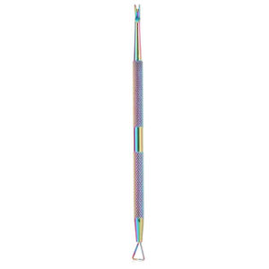 Pousse-cuticules personnel double face en acier inoxydable pour manucure et pédicure - Product Image 3