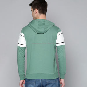 Nardon Apparel Offre Spéciale à capuche pour homme vert clair personnalisé 100% coton couleurs personnalisées sweat à capuche couleur contrastée capuche mode sweats à capuche - Product Image 2