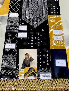 Vestido de césped paquistaní de diseñador indio, traje bordado, Kameez Salwar, estampado de seda, Dupatta sin costuras - Product Image 6