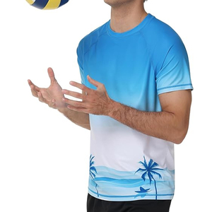 เสื้อรัดรูปผู้ชายแบบสั่งทำพิเศษ แขนสั้น ป้องกันรังสียูวี แห้งเร็ว ขายส่ง - Product Image 5