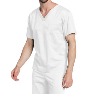 Ensembles d'uniformes médicaux pour hommes, hauts d'infirmières, en coton extensible 4 directions, grande taille, personnalisables, élégants et de haute qualité, vente en gros - Product Image 3
