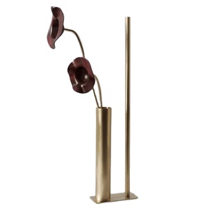 Contemporary Metal Flower Vase Luxury Decorative Tabletop Vase Elegant Centerpiece Flower Holder Modern Living Room Dining trend - Product Image 1