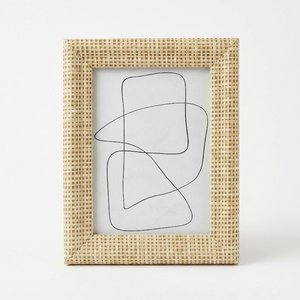 Handmade Cane <b>Picture</b> <b>Frame</b> Natural Rattan <b>Wooden</b> Premium Photo <b>Frame</b> For Home and living Room Decorative Home Accessory - Product Image 1