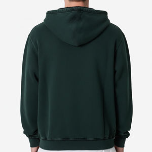 High Quality Winter Mens <b>Thick</b> <b>Fleece</b> Hoodies 100% Cotton Oversized Men Boxy Fit Custom Printed Logo Embroidered OEM ODM Quick - Product Image 2
