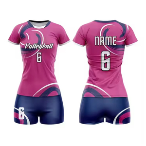 Diseños Personalizados de Uniformes de Voleibol, Uniformes de Voleibol para Mujer, Telas para Uniformes de Voleibol, Uniformes Transpirables para Niñas, Jóvenes y Tallas Grandes - Product Image 1