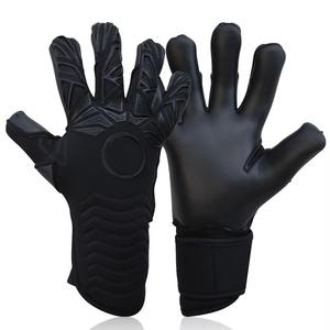 Guantes de Portero Profesionales de Cuero de Alta Calidad con Protección para los Dedos y Agarre de Látex Antideslizante para Entrenamiento de Fútbol - Product Image 1