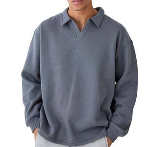 Chemises de rugby à manches longues en coton 100% de grande taille pour hommes, logo personnalisé, antibactériennes, respirantes, séchage rapide - Product Image 1