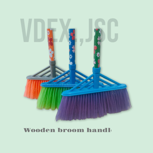 Manche de balai en bois d'eucalyptus 100% naturel, robuste et de haute qualité, pour balai plat ou fleur de balai - Product Image 4