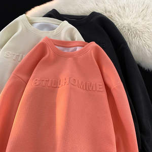 Sudadera de Mujer de Alta Calidad, Estilo Urbano, Holgada, Anti-Pilling, con Estampado 3D en Relieve, Personalizada, 100% Algodón, Felpa, con Capucha - Product Image 1