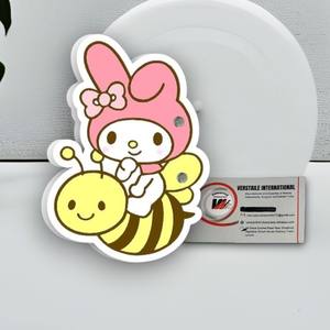 Tuiles magnétiques pour cils en acrylique, motif cœur, papillon, ovale, fleur, éco-responsables, réutilisables, marque privée Hello Kitty Honey Bee - Product Image 1