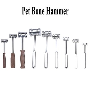 Martillo manual de doble cabeza de alta calidad para huesos de mascotas, mango de acero inoxidable, para animales pequeños, felinos, caninos, cirugía oral, clínica - Product Image 1