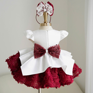 1 Nhung Nguyen Custom Girls 3D Rose Dress, Elegant <b>Kids</b> Princess Party Dress, OEM/ODM Manufacturer - Product Image 5