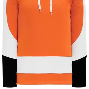Custom logo Ice Hockey Jerseys With Hood Lace up Hoodie Hockey Pullover Hoodie Custom Sublimation Printing Embroidered Logo - Product Image 4