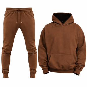 Ensemble de survêtement d'hiver pour homme, 2 pièces, avec veste à capuche zippée intégrale et pantalon, imprimé, respirant, extensible dans les quatre sens, décontracté et sportif - Product Image 3