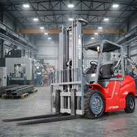 Kapasitas Peralatan Transportasi 3500kg Logistik Luar Ruangan Forklift Listrik Liftron CPD35L