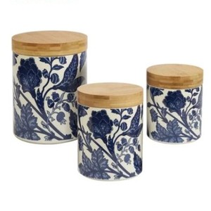 Wholesale Unique Style <b>Kitchen</b> Airtight Metal Golden Flower Food <b>Storage</b> <b>Jar</b> Tea Coffee Sugar Canister with Lid - Product Image 6