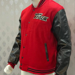 Chaqueta Bomber Varsity de Béisbol Unisex Personalizada de Alta Calidad, Mangas Largas, Cuello Alto, Impresión de Logotipo Frontal Personalizada, Ecológica - Product Image 1