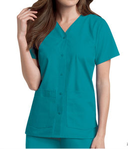 Conjunto de Uniformes Médicos para Mujer al por Mayor – Trajes Quirúrgicos Lisos para Enfermeras y Doctoras con Logotipo Personalizado - Product Image 1