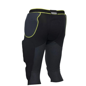 Pantalones acolchados de fútbol americano de buena calidad, pantalones de fútbol americano personalizados con 7 almohadillas integradas. - Product Image 6