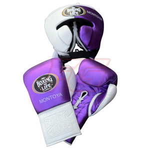 ชุดอุปกรณ์มวยหนังวัวแท้ No Boxing No Life สำหรับฝึกซ้อมและแข่งขัน ระบายอากาศได้ดี ซับเหงื่อ กันลื่น ขายส่ง - Product Image 3