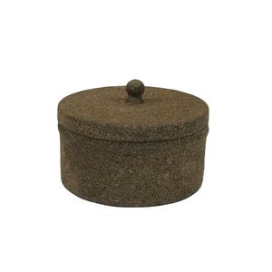 Recipiente de vela esmerilado con tapa, recipiente moderno de lujo a la moda, color Marrón mate, venta al por mayor - Product Image 1