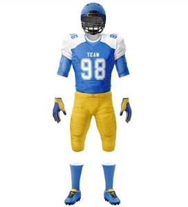 Uniforme de football américain de haute qualité à prix raisonnable, unisexe, confortable, léger, imprimé sur le devant, séchage rapide, 100% polyester - Product Image 1