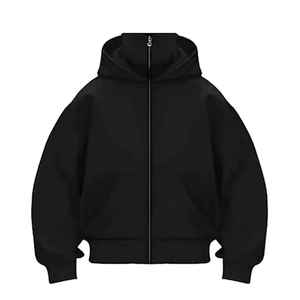 Custom Oversize 100% Cotton Ninja Vintage Hoodie for <b>Men</b> Pullover Turtleneck <b>Snood</b>/Mask Solid Print Dropped Shoulder Hip Hop - Product Image 1