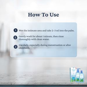 ผลิตภัณฑ์ทำความสะอาดจุดซ่อนเร้นสำหรับผู้หญิง สูตรอ่อนโยน ดูแลสุขอนามัยทั่วถึง ควบคุมกลิ่น ป้องกันการเกิดกลิ่นไม่พึงประสงค์ ปรับสมดุลค่า pH ด้วยสารสกัดจากธรรมชาติ ใช้ได้ทุกวัน - Product Image 5